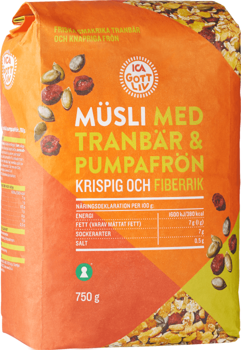 Müsli Tranbär & pumpafrön
