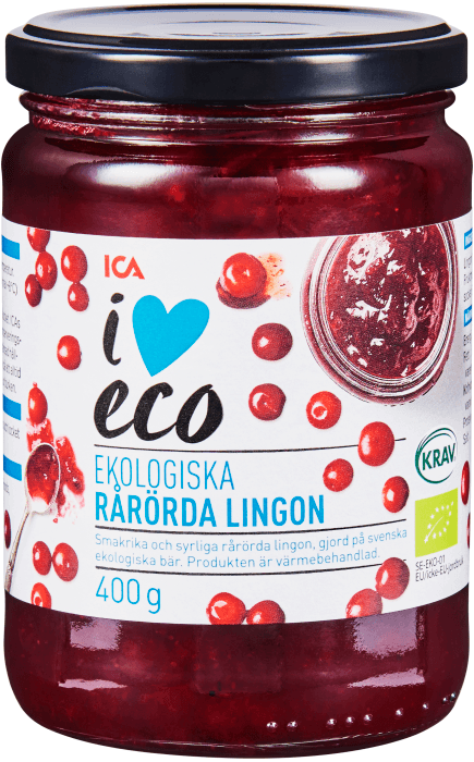 Rårörda lingon KRAV