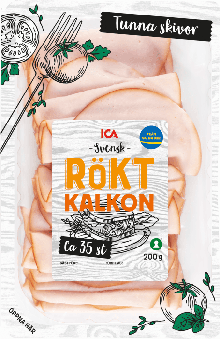 Kalkon Rökt Tunna Skivor