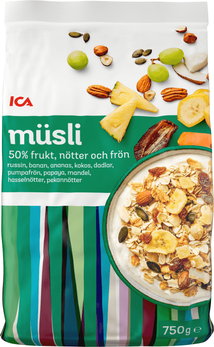 Müsli 50% Frukt & nötter