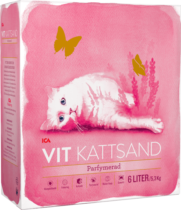 Kattsand Vit Parfymerad