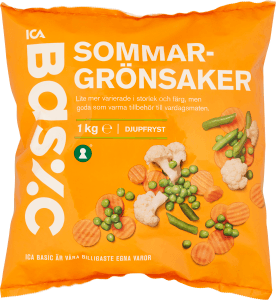 Sommargrönsaker Fryst
