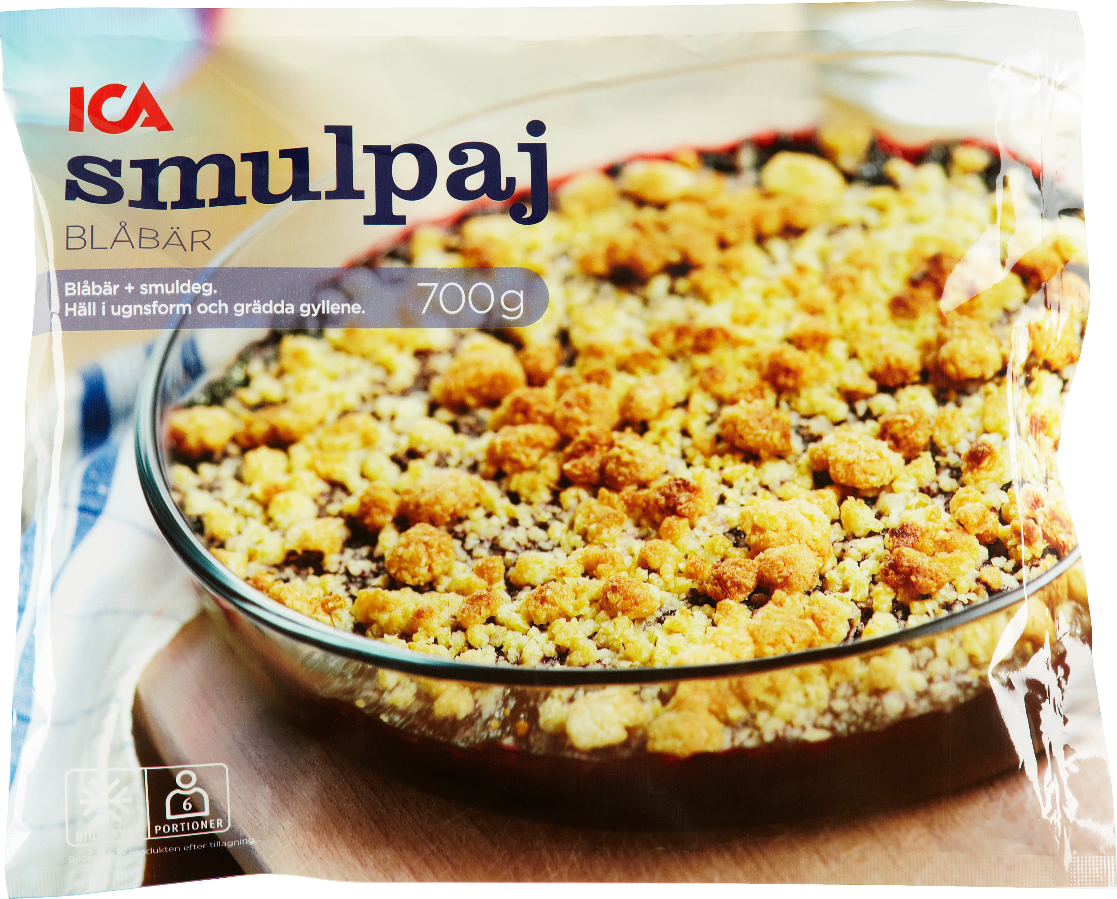 Smulpaj blåbär Fryst bakmix