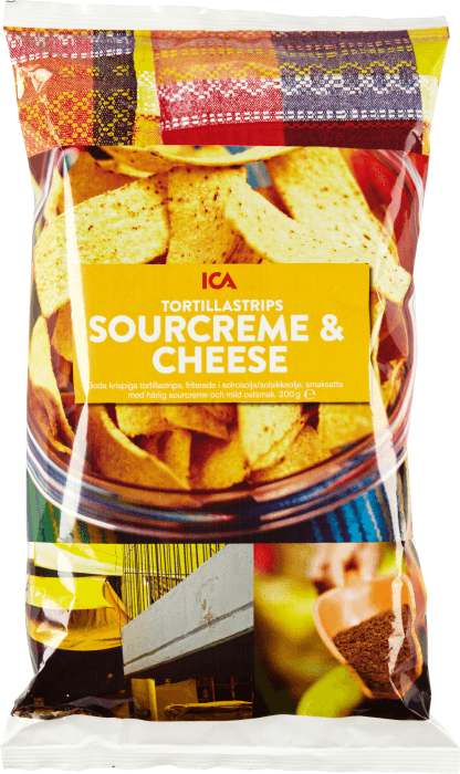Tortillastrips Sourcreame & cheese