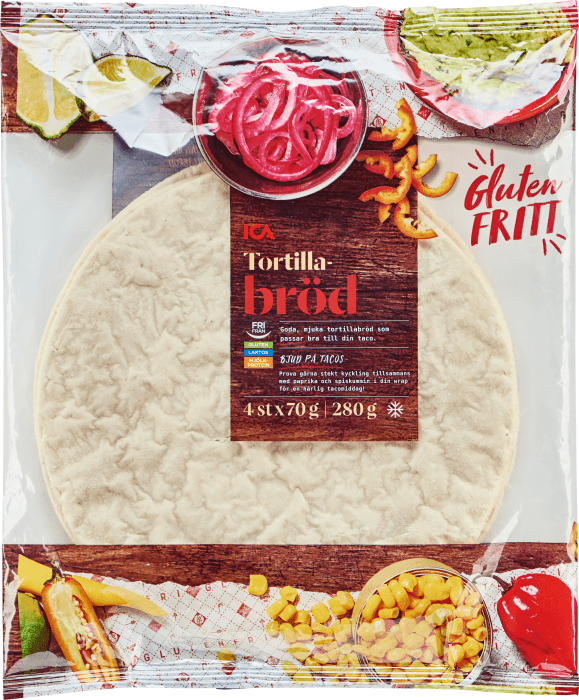 Tortillabröd Glutenfri Fryst