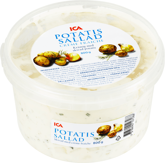 Potatissallad med Créme Fraiche