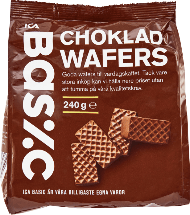 Chokladwafers Hasselnötsfyllning