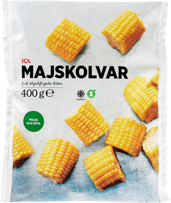 Majskolv i bit Fryst