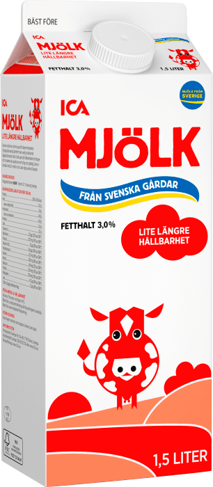 Standardmjölk Extra lång hållbarhet 3%