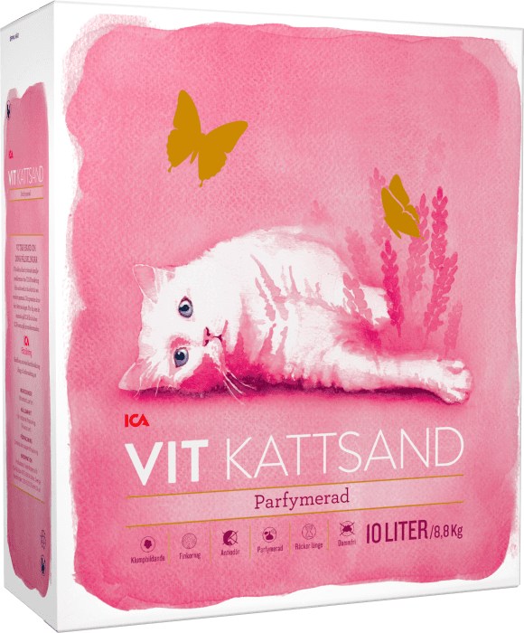 Kattsand Vit bentonit Parfymerad