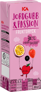 Fruktdryck Jordgubb & passionsfrukt