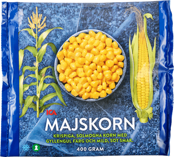 Majskorn frysta