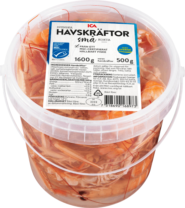 Havskräftor Små Färska