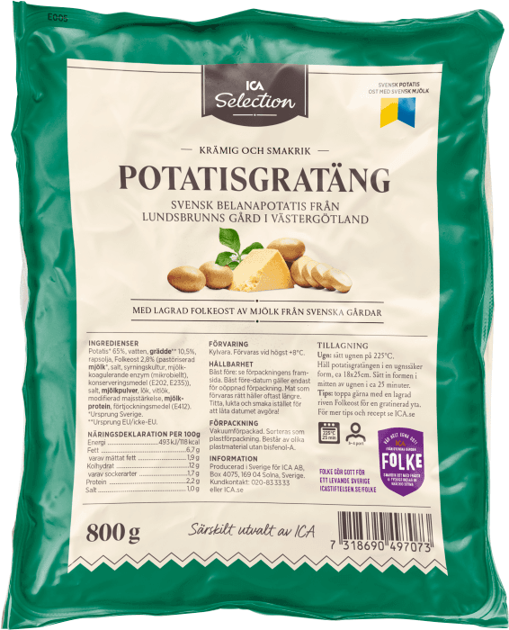 Potatisgratäng med Folkeost