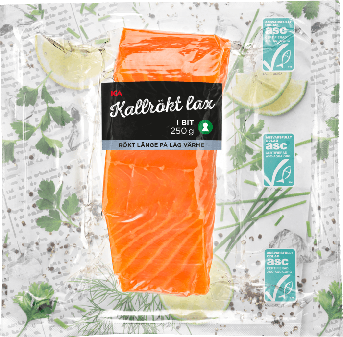 Lax Färsk Kallrökt i bit