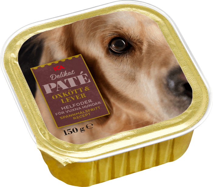 Hundmat oxkött & lever i paté