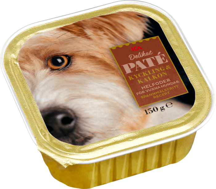 Hundmat kyckling & kalkon i paté