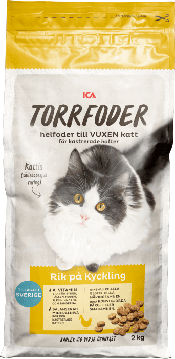 Torrfoder Kyckling Kastrerad Katt