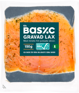 Lax gravad skivad Miljömärkt