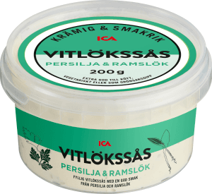 Vitlöksås persilja och ramslök