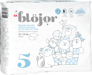 Öppna Blöjor Strl 5, 10-14kg Miljömärkt