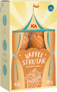 Våffelstrutar Vanilj