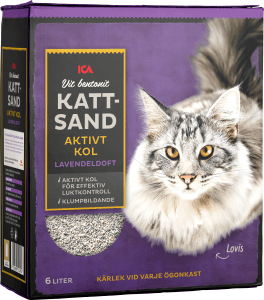 Kattsand Vit bentonit Aktivt kol Lavendeldoft