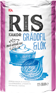Riskakor gräddfil & lök
