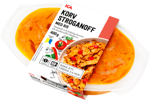 Färdigmat Korvstroganoff med Ris