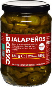 Jalapenos skivade