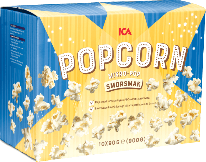 Popcorn Mikropopcorn Smörsmak