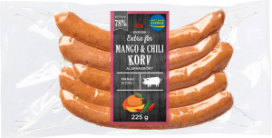Grillkorv Mango & Chili Extra Fin 78% Kötthalt