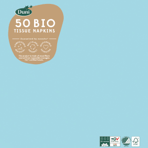 Servett Mint Blue 3-lags 40x40cm