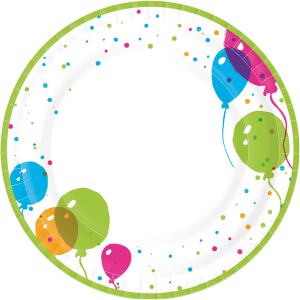 Tallrik Papper Ballong 22cm