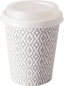 Pappersmugg med Lock Våg 24cl