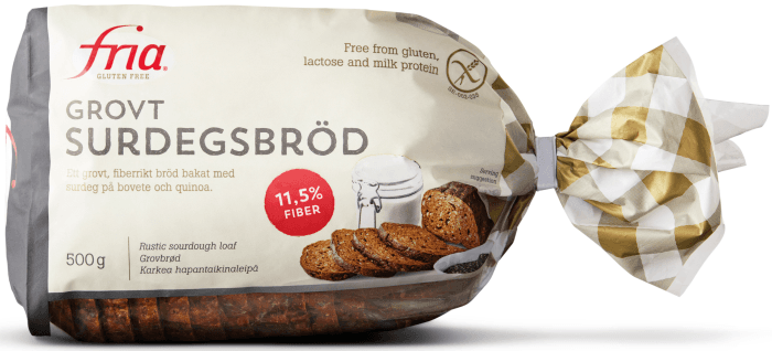 Surdegsbröd Grovt Glutenfri Fryst