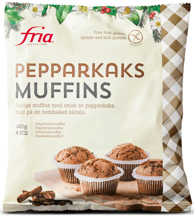 Pepparkaksmuffins Glutenfri Fryst 4-p