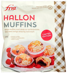 Hallonmuffins Gluten Fryst 4-p