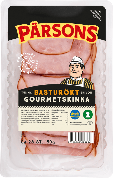 Basturökt Gourmetskinka Tunna Skivor