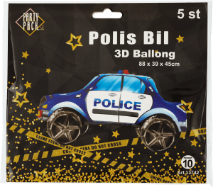 Folieballong Polisbil