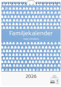 Familjekalender Med Stickers 2026