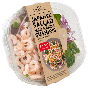 Japansk Sallad med Räkor och Sushiris