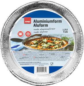 Aluminiumform Rund 4-pack