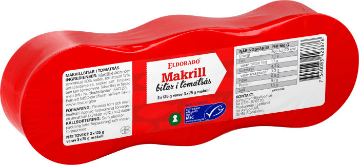 Makrillbitar i Tomatsås