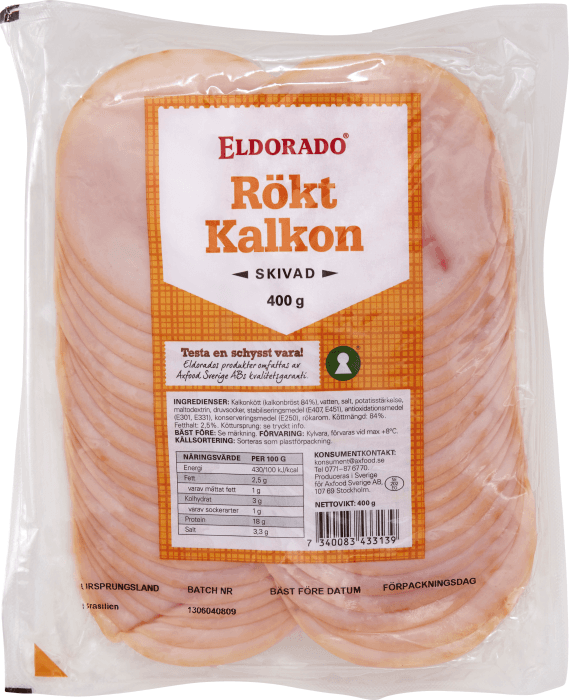 Rökt Kalkon Skivad