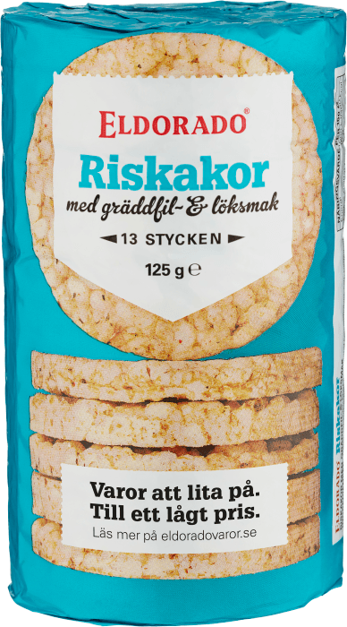 Riskakor Gräddfil & Lök