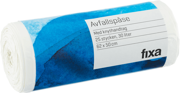 Avfallspåse Vit 30L
