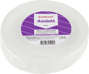 Assiett 18cm Flat Vit