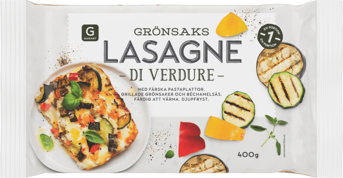 Grönsakslasagne Fryst