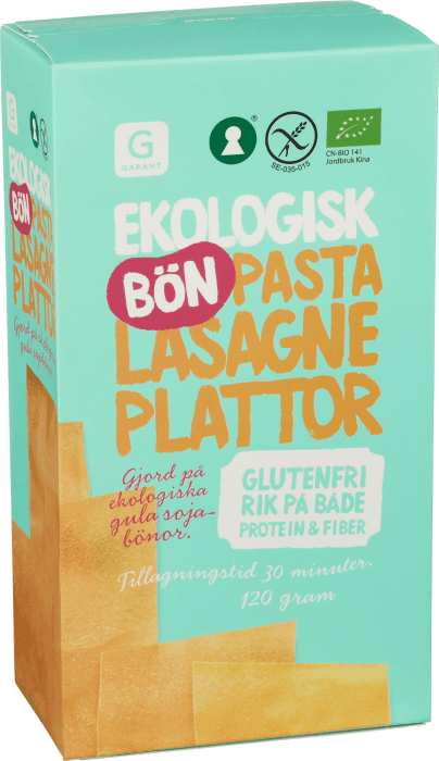 Lasagneplattor Bönpasta Glutenfri